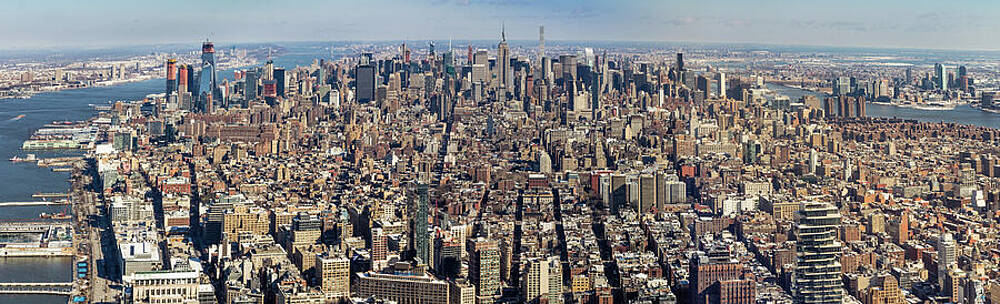 Architecture Wall Art featuring the photograph Panorama Of New York by Elvira Peretsman