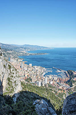 Panoramic View of Coastal City Wall Art