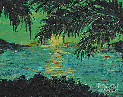Sunset Painting - Paradise by Tammy Terres - Dezigner Reflexions