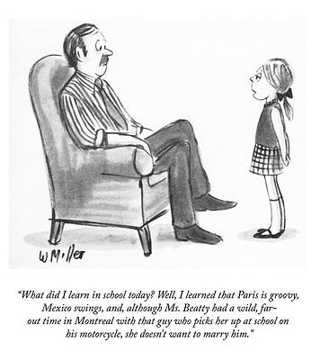 Paris Drawing - Paris Is Groovy by Warren Miller