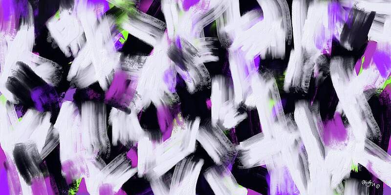 Bold Wall Art featuring the painting Electric Silence by Sonja Kraft