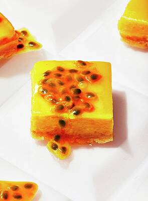 Fruit Photograph - Passion Fruit Bars by Emma Fishman