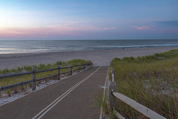 Summer Wall Art featuring the photograph Path Down To The Beach After Sunrise by Matthew DeGrushe