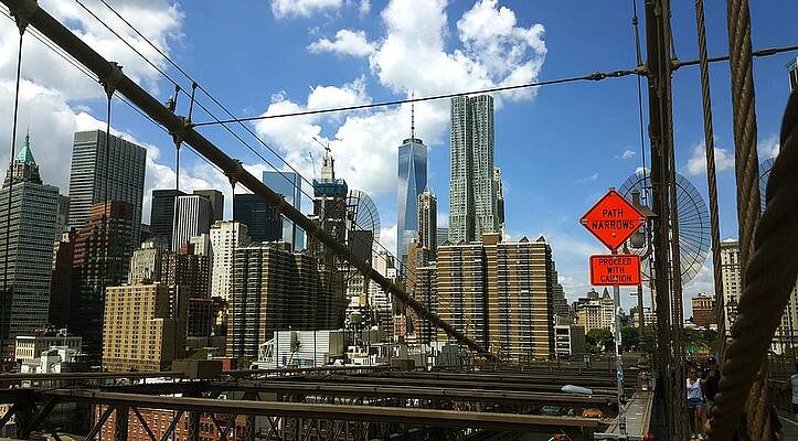 New York City Wall Art featuring the photograph Our Paths Narrow by Jeffrey Bailey