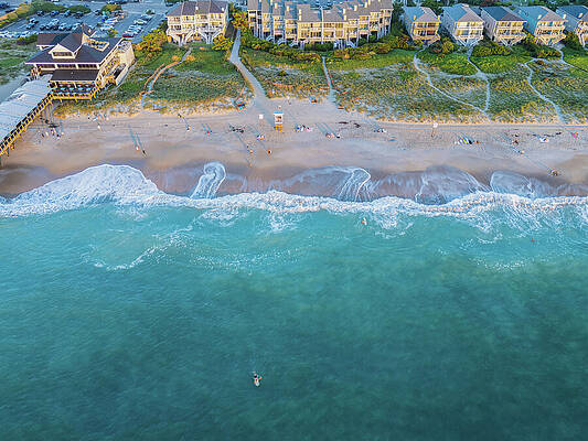 North Carolina Wall Art featuring the photograph Path To The Beach by Oceanic SkyView