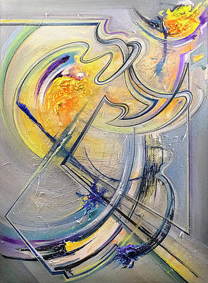 Lgbt Wall Art featuring the painting Pathways Intertwined In The Dichotomized Mind by Brian Allen