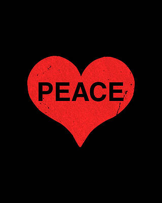 Cool Wall Art featuring the digital art Peace And Love by Flippin Sweet Gear