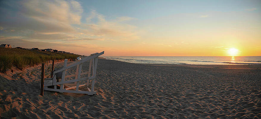 Summer Wall Art featuring the photograph Peaceful Morming Sunrise On The Jersey Shore by Matthew DeGrushe