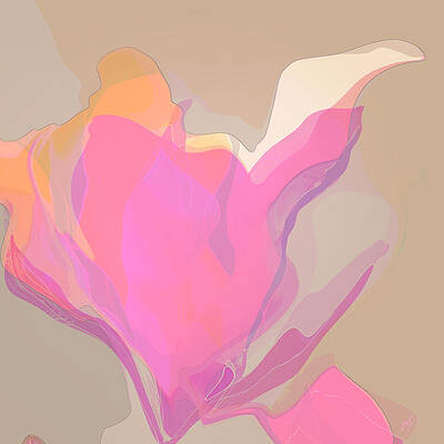 Blossom Digital Art - Peaches And Cream by Gina Harrison