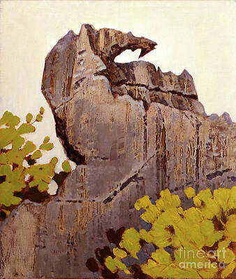 Tree Painting - Peak In Stone Forest by Zhan Jianjun