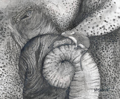 Wall Art featuring the painting Peanut by Marie Stone-van Vuuren