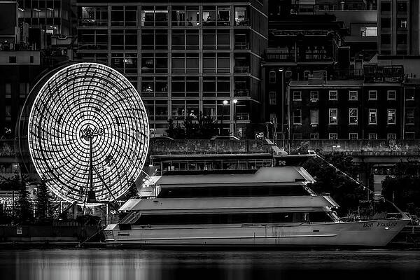 Penn's Landing Philly Bw Print