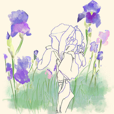 Blossom Digital Art - Perennial Delights by Gina Harrison