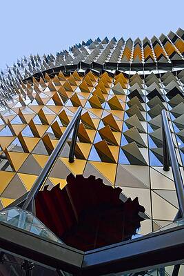 Architecture Wall Art featuring the photograph Perfect Hole - RMIT Bld. #80 by KJ Swan