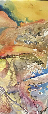 Abstract Wall Art featuring the mixed media Permutations #2 by Sheila Parsons