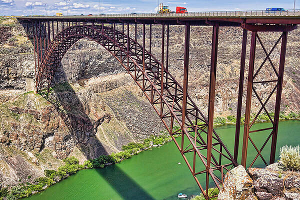 Dramatic Gorge Bridge View Wall Art