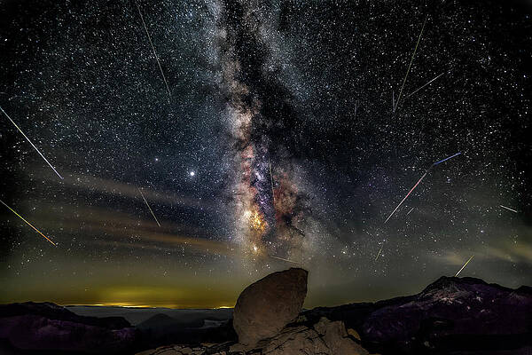 California Wall Art featuring the photograph Perseid Panoply by Tim Lyden