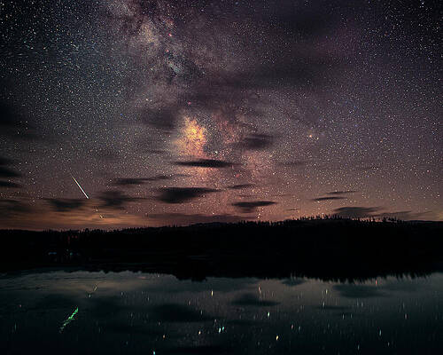 American Wall Art featuring the photograph Perseid Reflection by Mike Lee