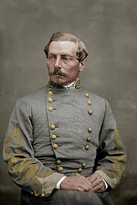 Confederate Wall Art featuring the photograph P.G.T. Beauregard, Portrait, General by American Landscapes