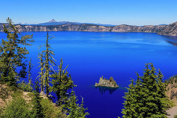 Island Wall Art featuring the photograph Phantom Ship 4, Sun Notch Trail, Crater Lake National Park by Dawn Richards