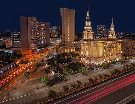 Wall Art featuring the photograph Philadelphia PA Temple by Susan Candelario