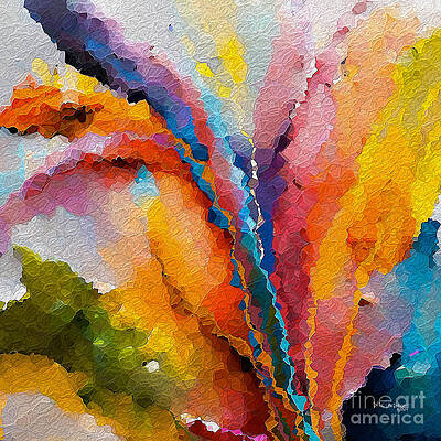 Blue Wall Art featuring the painting Philippians 4 19. His Promise To Provide by Mark Lawrence