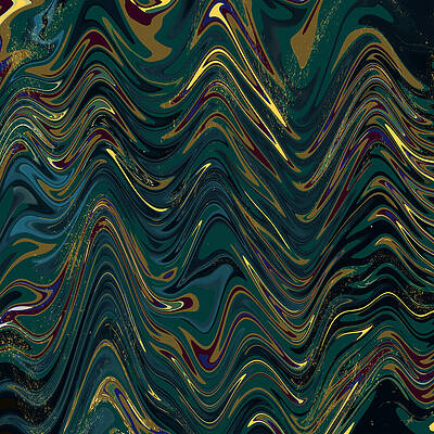 Vibrant Abstract Swirls Digital Art
