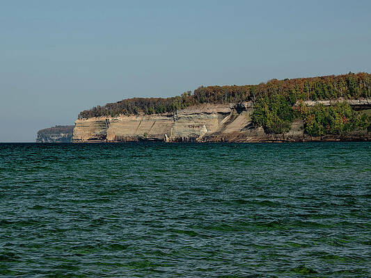 Michigan Photograph - Pictured Rocks National Shoreline by Vi Ray