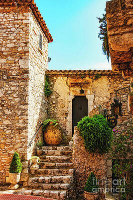 Wall Art featuring the photograph Picturesque Historical Building In Eze, Provence by Tatiana Travelways