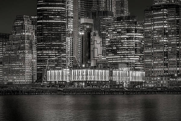 Pier Photograph - Pier 17 NYC BW by Susan Candelario