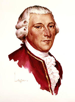 Portrait Painting - Pierce Butler - Signers Of The U.S. Constitution by Lyle Tayson