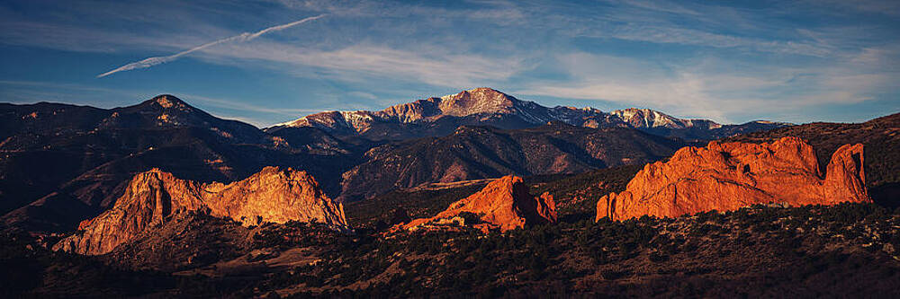Majestic Mountain Range Panorama Photograph