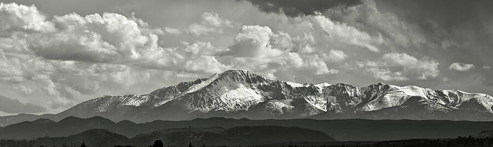 Sky Wall Art featuring the photograph Pikes Peak Panorama by Bob Falcone