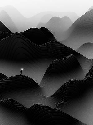 Majestic Monochrome Landscape Photograph