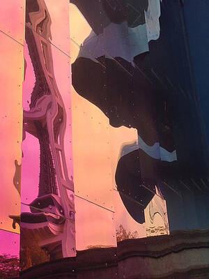 Wall Art featuring the photograph Pink And Black Abstract by Juliette Becker