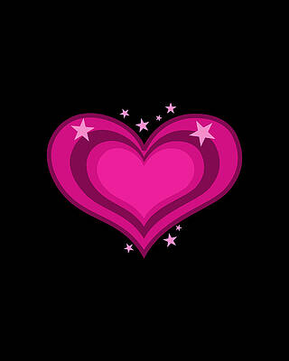 Cool Wall Art featuring the digital art Pink Heart Valentines Day Be Mine Valentine by Flippin Sweet Gear