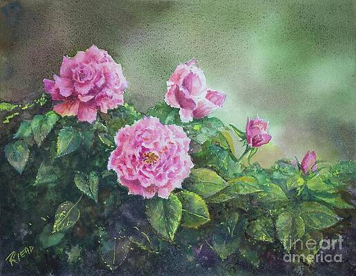 Wall Art featuring the painting Pink by Sybil Riead