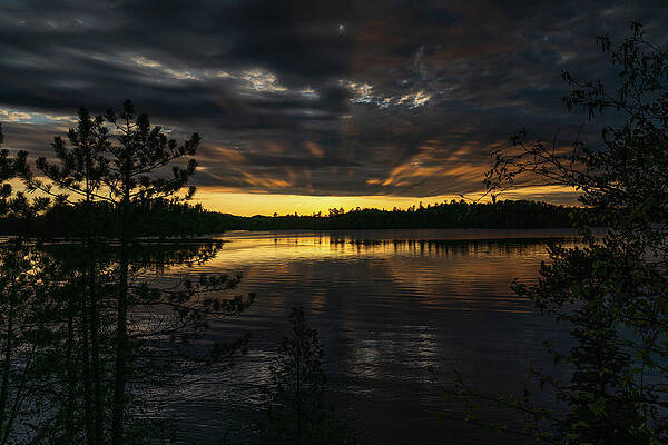 Photograph - Pipestone Lake Golden Hour 1 by Ron Long Ltd Photography