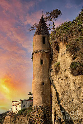 Wall Art featuring the photograph Pirate Tower, Victoria Beach, Laguna Beach by Abigail Diane Photography