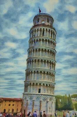 Wall Art featuring the painting Pisa by Jeffrey Kolker