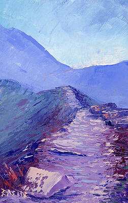 Mountain Wall Art featuring the painting Pitamakin Pass by Raette Meredith