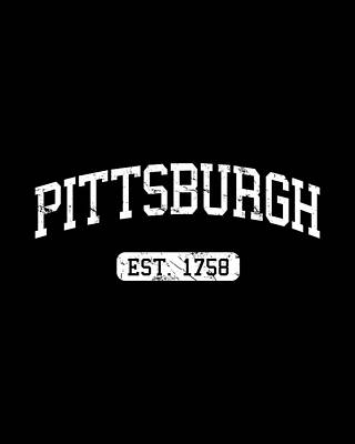 Contemporary Wall Art featuring the digital art Pittsburgh 1758 by Flippin Sweet Gear