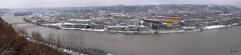 Landscape Wall Art featuring the photograph Pittsburgh Panorama-1 by Sanjay Marathe