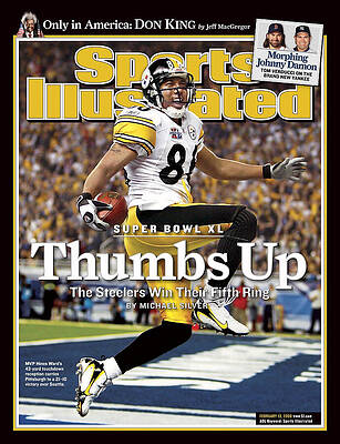 Hines Ward Celebrates Super Bowl Victory Wall Art