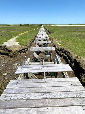 Massachusetts Photograph - Plank Walk by Veterans Aerial Media LLC