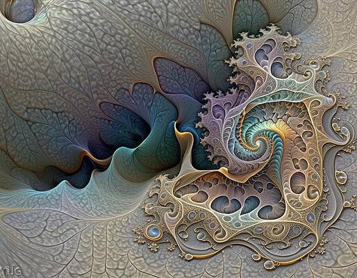 Organic Wall Art featuring the digital art Plasma Based Plant-Like Life by Eris And AI