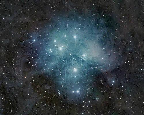 Night Sky Photograph - Pleiades Skull by Bruce Feagle