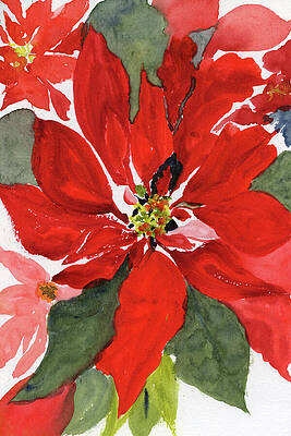 Flower Painting - Poinsettia, Flower Of The Holy Night by Elizabeth Reich