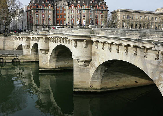 Paris Photograph - Pont Neuf Bridge by Ron Berezuk