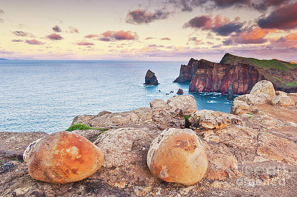 Dramatic Photograph - Ponta De Sao Lourenco Sunset, Madeira, Portugal by Neale And Judith Clark